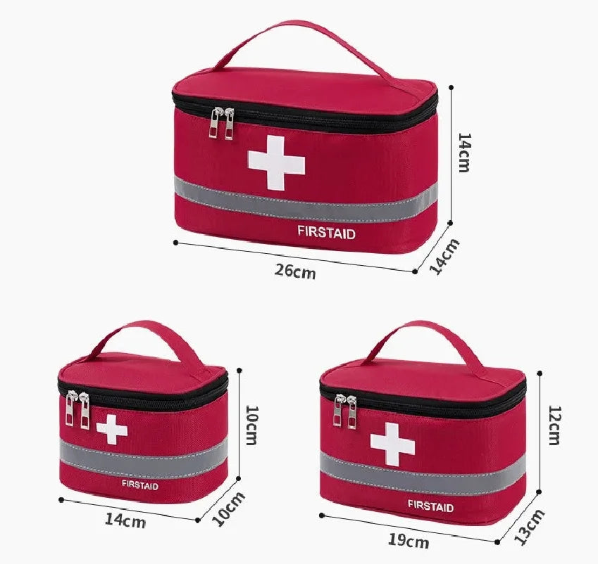 Portable First Aid Kit Medicine Storage Bag Outdoor Rescue Bag Household Children's Large Capacity Medical Kit Storage Organize