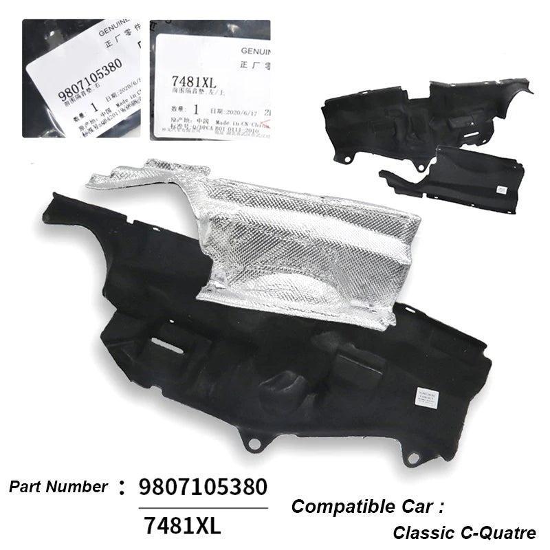 Baificar Brand New Engine Compartment Soundproof Sound & Heat Insulation Cotton For Peugeot 307 308 408 Citroen C4L C-Quatre