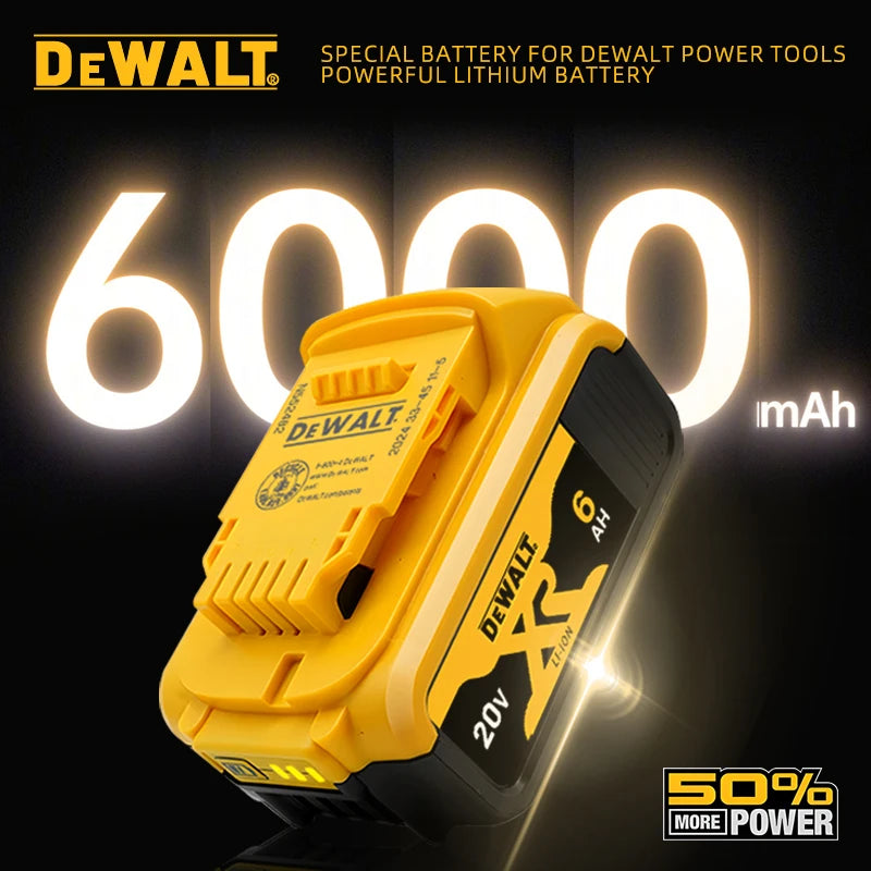 Original DEWALT battery,20V,,6AH, rechargeable lithium-ion battery, DCB115, DCB118,,Dewalt tool battery, dewalt ,DCB1104 charger