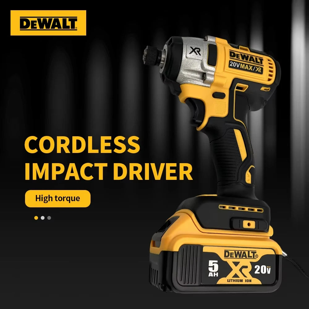 DEWALT DCD887 205N.m Brushless Impact Driver 1/4 In High Torque Cordless Electric Impact Drill 20V Rechargeable Power Tools