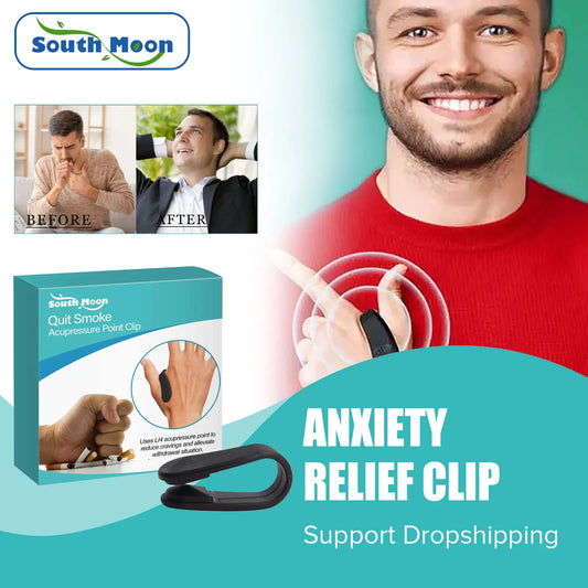 South Moon Acupressure Point Clip To Stop Smoke Relief Tension Anxiety Stress Reducer Promote Circulation Quit Smoke Health Care