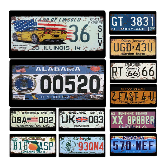 1Pcs RC Custom License Plate Metal Frame Strength Waterproof for 1:10 Tamiya CC01 Axial Scx10 Traxxas Trx-4 Trx4  Crawler Car