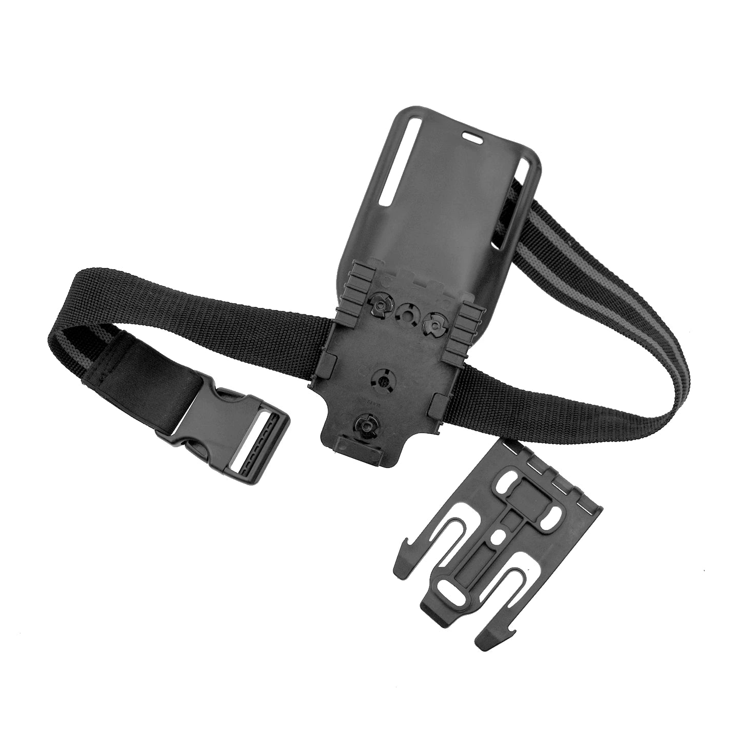 Tactical Quick Locking Fork System Kit QLS 19 22 Gun Holster Adapter Drop Leg Strap Waist Belt Loop Paddle Hunting Equipment