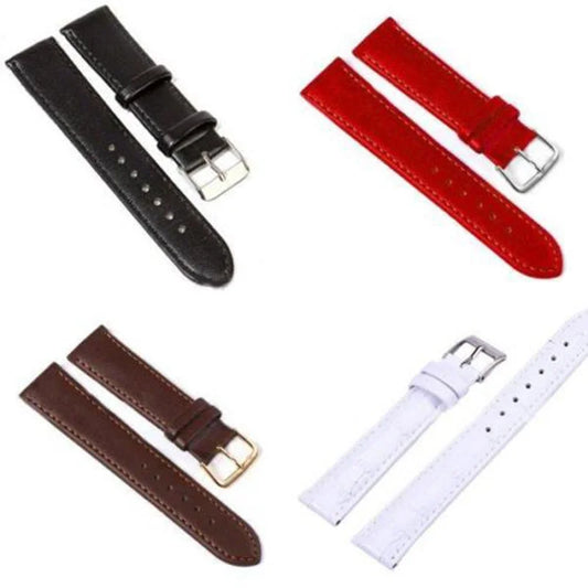 10mm/12mm/14mm/16mm/18mm/20mm/22mm/24mm Men Women Strap Watch Wrist Band Belt Bracelet PU Leather Watchband with buckle