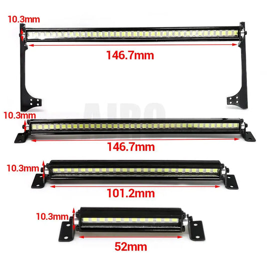 New Rc Car Roof Lamp 24 36 Led Light Bar For 1/10 Rc Crawler Trax Axial Scx10 90046/47 90060 Scx24 Wrangler D90 Rubicon Body