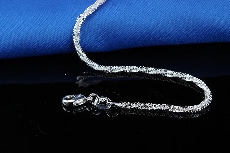 Trendy Hamsa S925 Stamp Anklet Bracelet On The Leg For Women Fashion Plata Plated Rotate Chian On Foot Girl Beach Ankle Bracelet