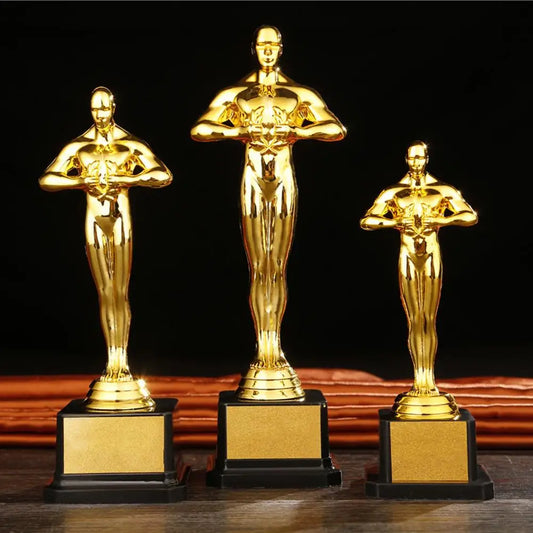 Oscar Trophy Awards Replica Small Gold Man PC Gold-Plated Team Sport Competition Craft Souvenir Party Celebrations