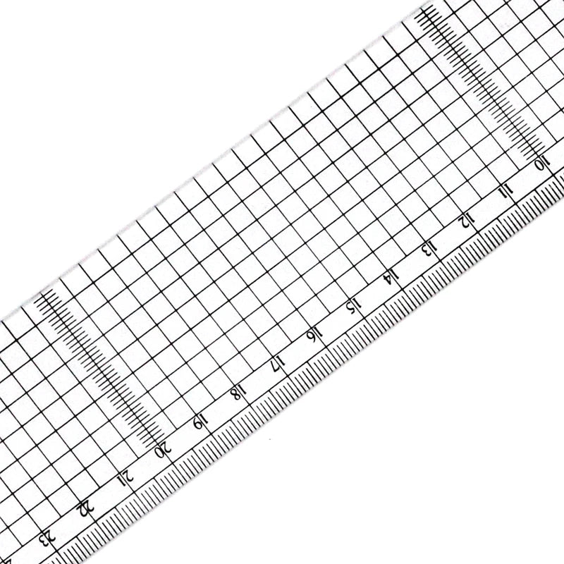 Transparent Ruler Board 20 30 50cm Students Writing Desk Pad PVC Grid Sewing Cutting Mats Drawing Clipboard Measuring Supplies