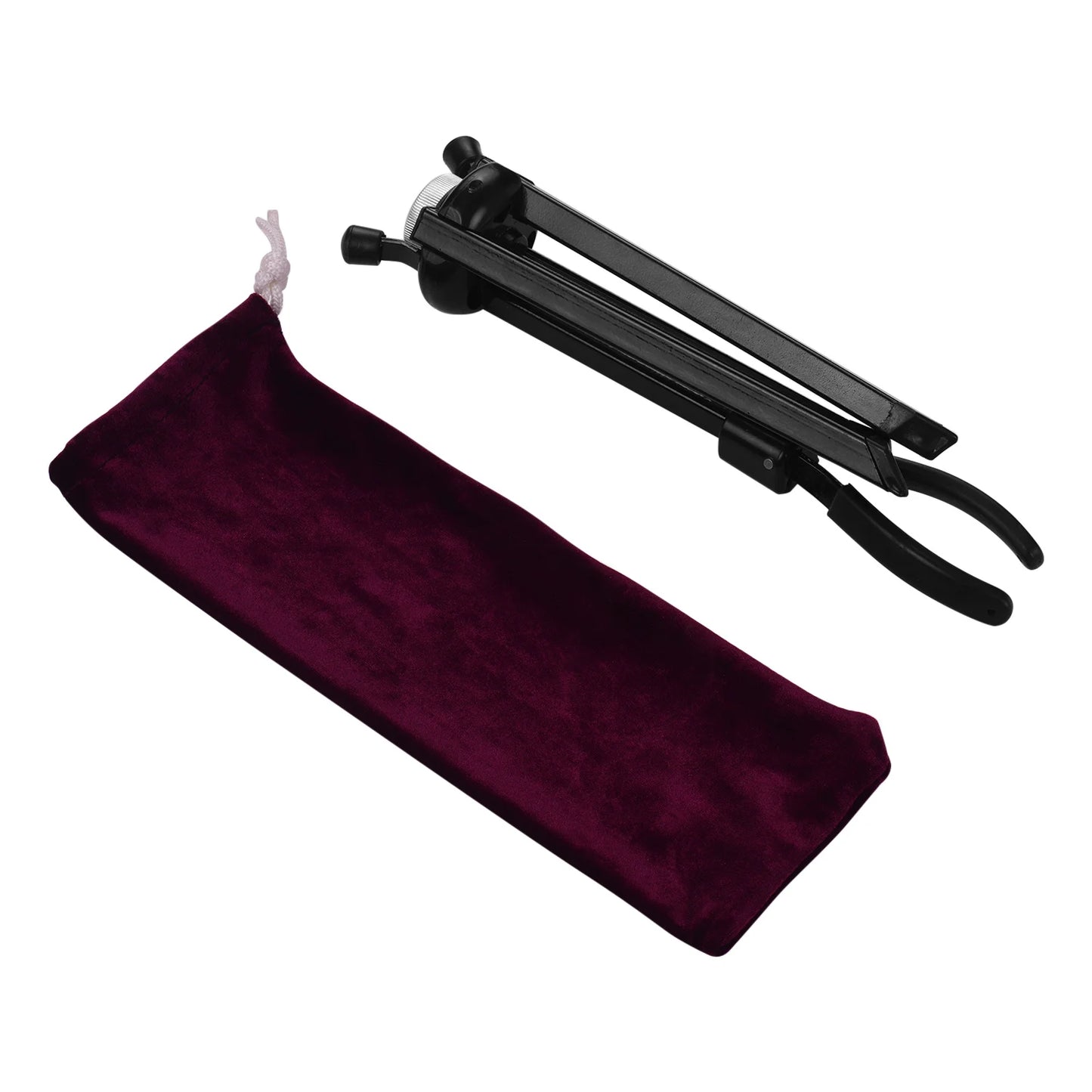 Portable Tenor Saxophone Stand Sax Floor Stand Holder Stainless Steel Foldable with Carry Bag
