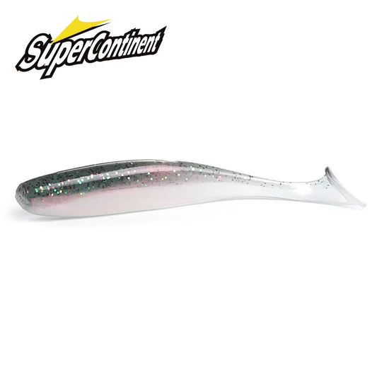 2021 NEW  Soft Lures 5CM 7.5CM 10CM  Baits Fishing Lure Leurre Shad Double Color Silicone Bait T Tail Wobblers