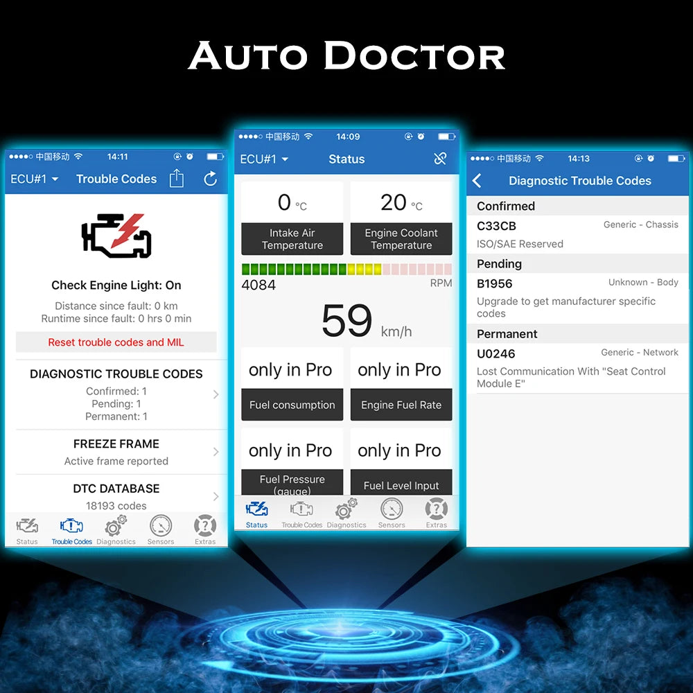 Viecar ELM327 V1.5 PIC18F25K80 ODB2 Scanner Auto Tools ELM 327 V1 5 Bluetooth-Compatible 4.0 For IOS OBD 2 OBD2 Car Diagnostic