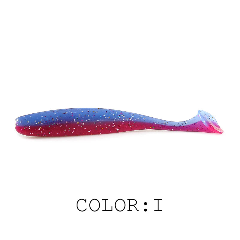 2021 NEW  Soft Lures 5CM 7.5CM 10CM  Baits Fishing Lure Leurre Shad Double Color Silicone Bait T Tail Wobblers