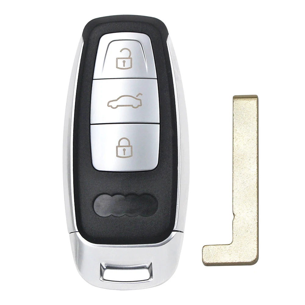 Ecusells Upgraded Modified Keyless Remote Key Shell Case For Audi A3 A4 A6 A8 Q2 Q3 Q5 Q7 R3 RS3 RS5 TT for START ENGINE SYSTEM