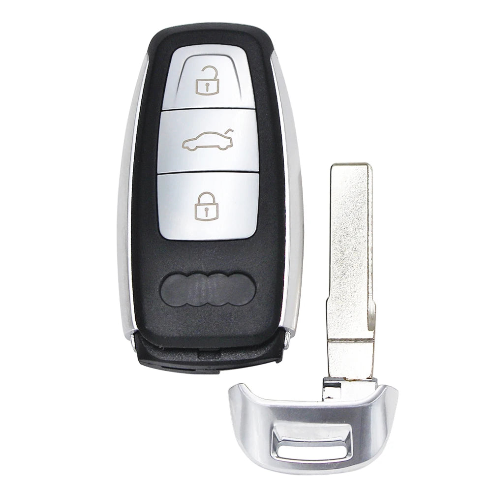 Ecusells Upgraded Modified Keyless Remote Key Shell Case For Audi A3 A4 A6 A8 Q2 Q3 Q5 Q7 R3 RS3 RS5 TT for START ENGINE SYSTEM
