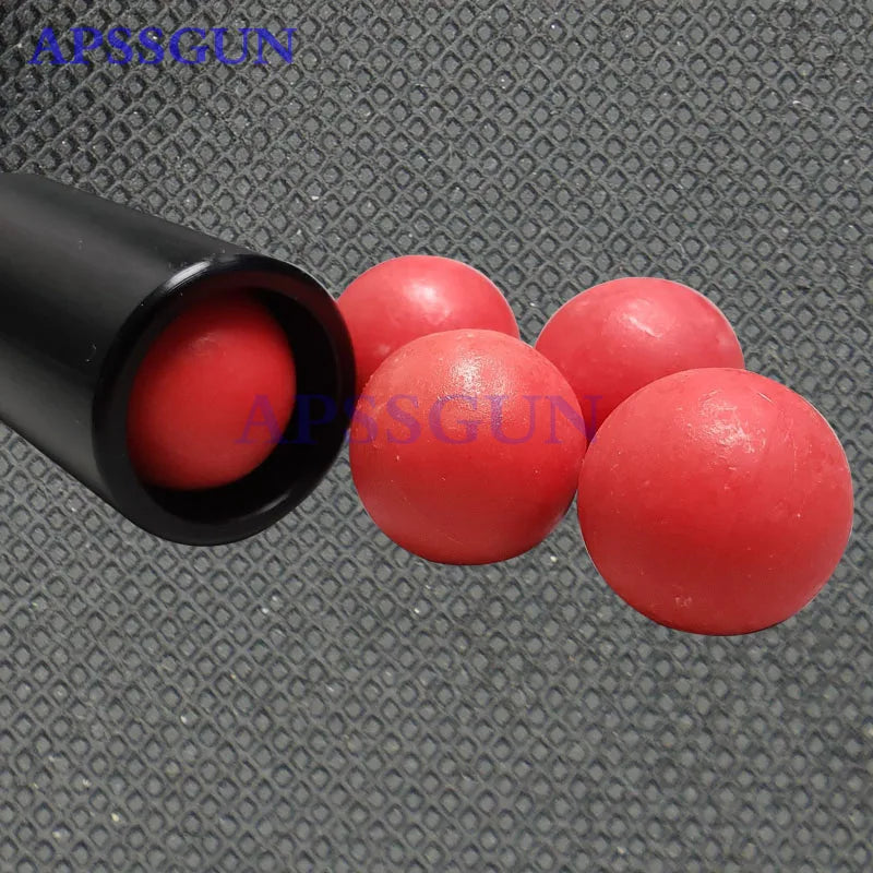 0.68 Cal Rubber Solid Reusable Solid Paintball Outdoor Paint Ball Gun Shooting Training Sport Black Yellow Red Blue Green Orange