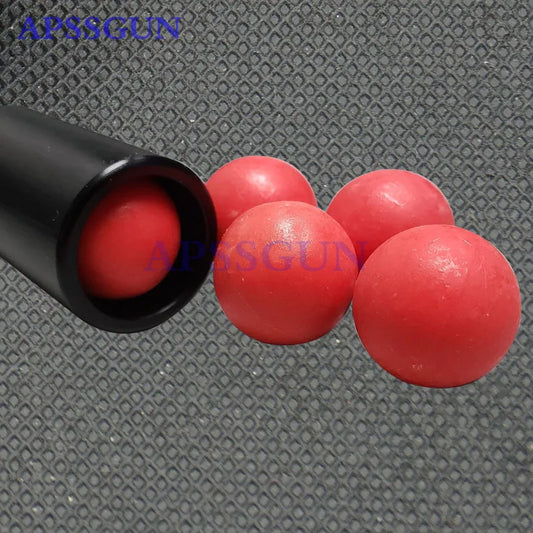 0.68 Cal Rubber Solid Reusable Solid Paintball Outdoor Paint Ball Gun Shooting Training Sport Black Yellow Red Blue Green Orange