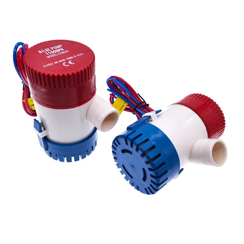 1Pcs bilge pump 12v 24V 1100gph 750gph water pump used in boat seaplane motor homes houseboat