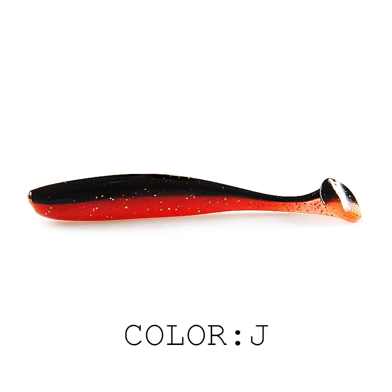 2021 NEW  Soft Lures 5CM 7.5CM 10CM  Baits Fishing Lure Leurre Shad Double Color Silicone Bait T Tail Wobblers