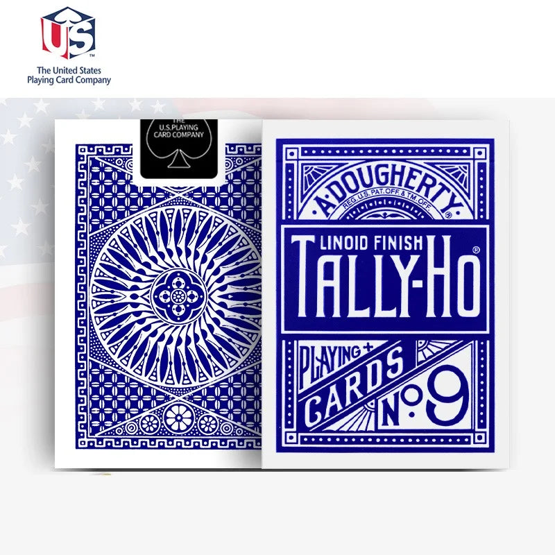 Tally-Ho No.9 Deck Fan/Round Back Playing Cards USPCC Collectible Poker Magic Card Games Magic Tricks Props for Magician