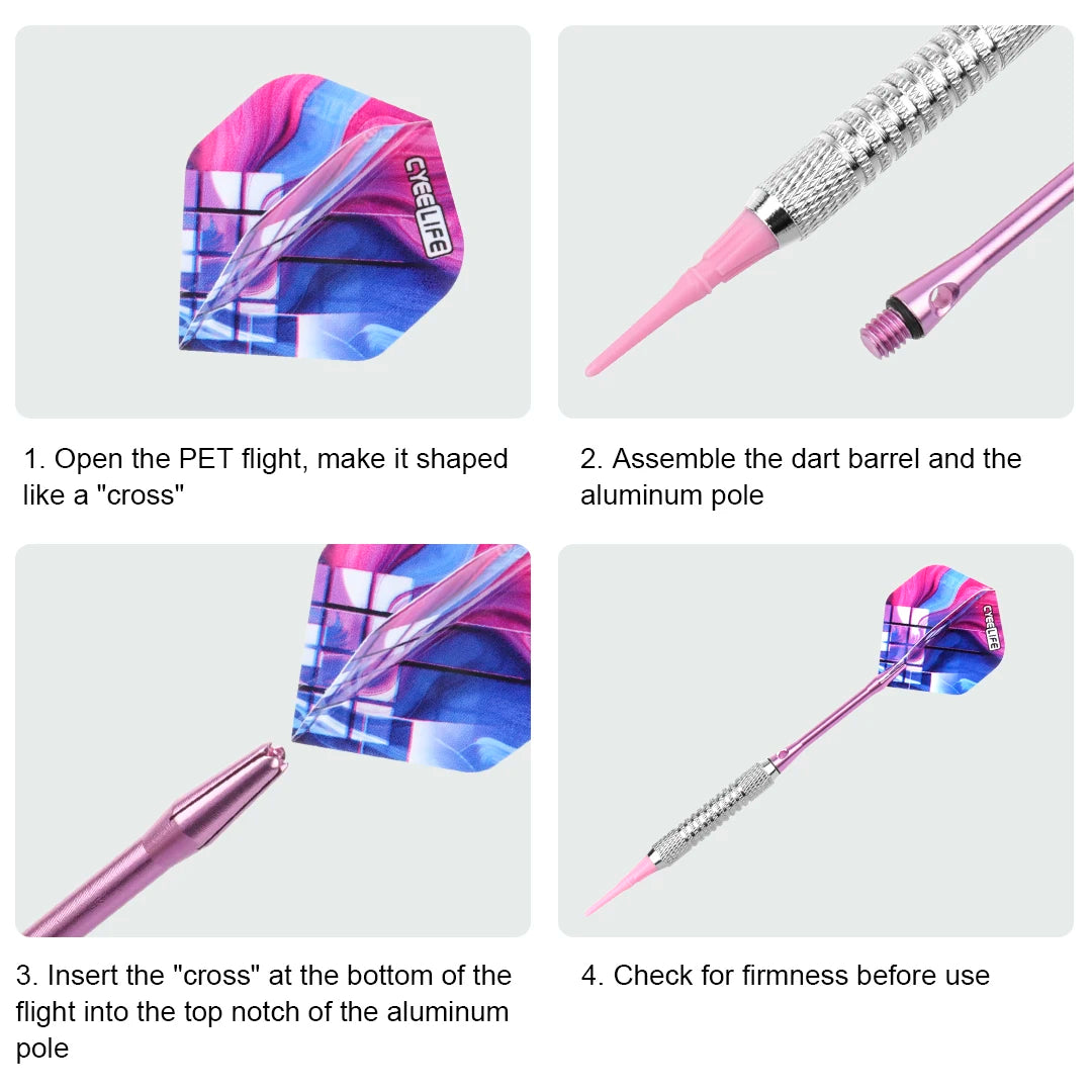 CyeeLife 16/18g Soft Tip Darts Professional Electronic With Darts Nylon Soft Tip Point Dardos Accessories
