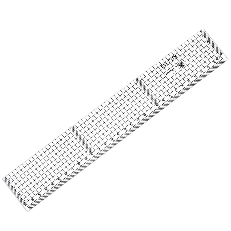 Transparent Ruler Board 20 30 50cm Students Writing Desk Pad PVC Grid Sewing Cutting Mats Drawing Clipboard Measuring Supplies