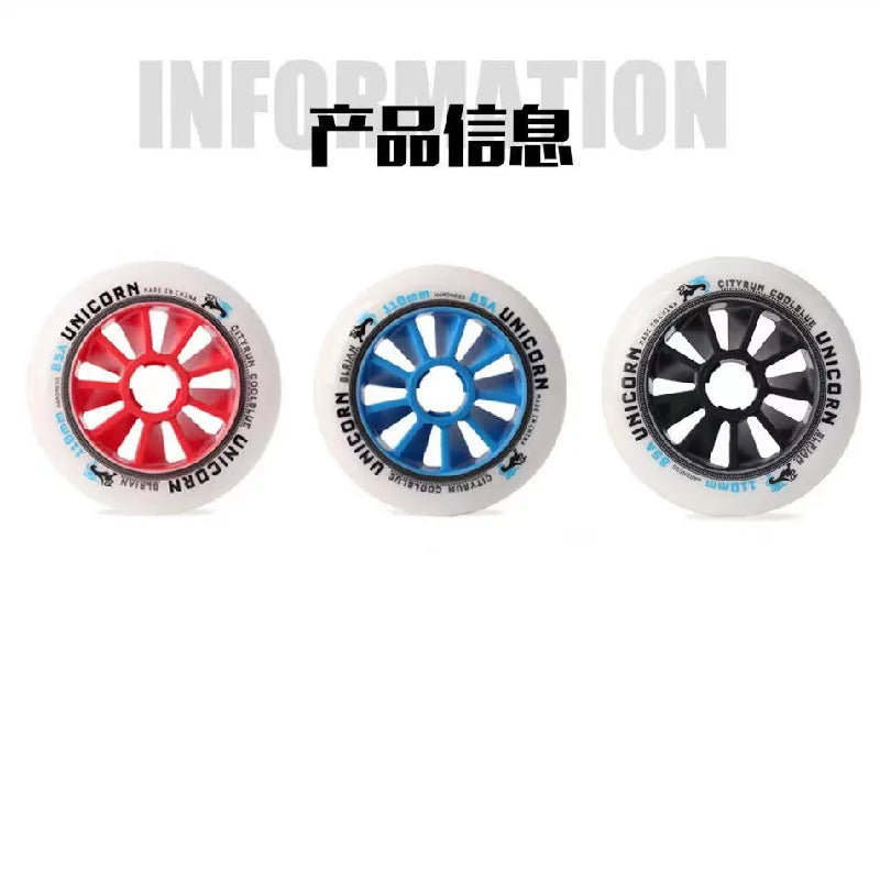 UNICORN 85A Street Road Marathon Roller Skates Wheels for 90mm 100mm 110mm Speed Racing Skating Ruedas Tyre for PS CITYRUN 6/8