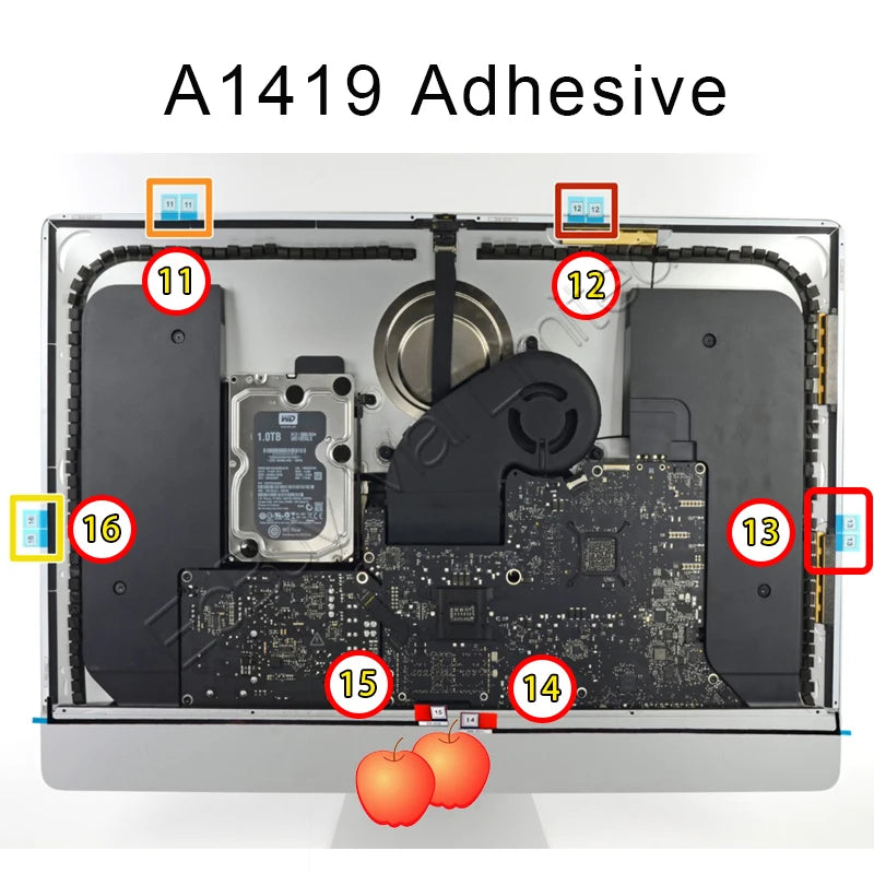 076-1437 076-1422 A1418 A1419 Upgrade A2116 A2115 HDD Replacement SSD Display Tape/Adhesive Strip/open LCD tool for iMac 27"21.5