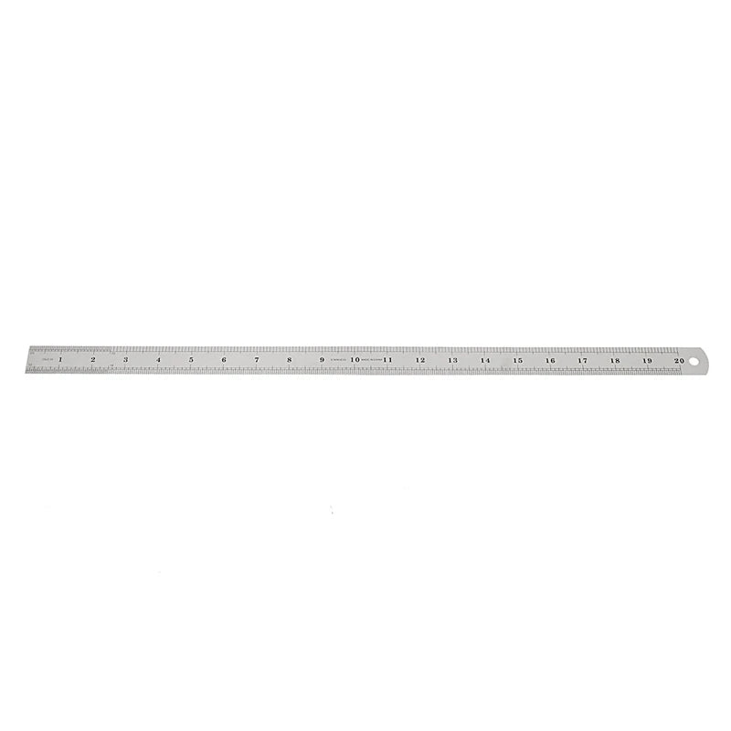 1Pcs High Quality 0.7mm Double Side Scale Stainless Steel Straight Ruler Measuring Tool 50cm Household Measurement Straight Rule