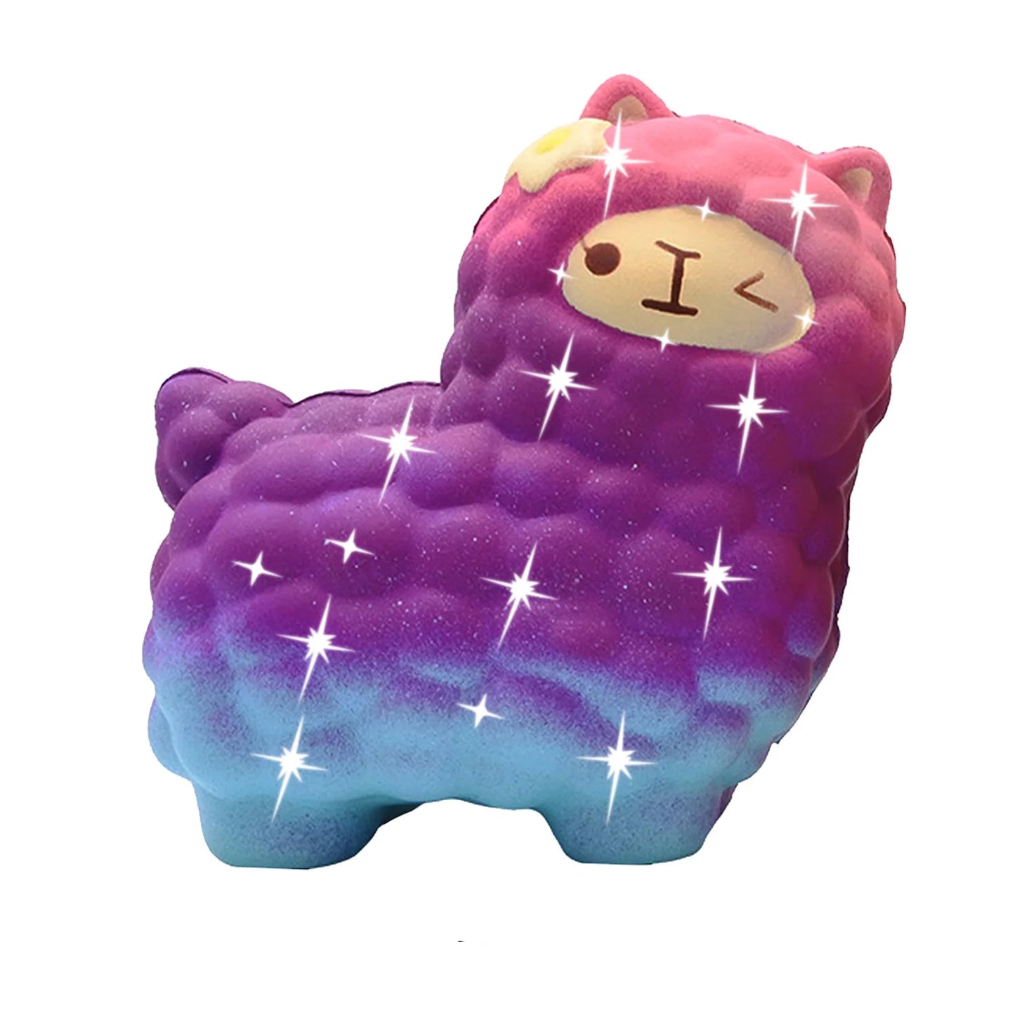 Jumbo Sheep Alpaca Squishy Cute Galaxy Slow Rising Animal Squish Wholesale Exquisite Kids Gift