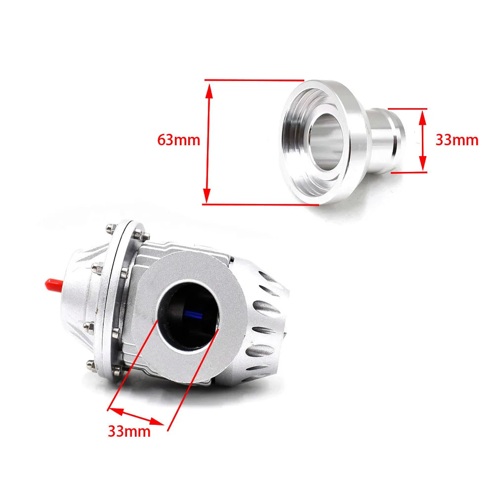 Super SQV Blow Off Valve 4 BOV Turbo  for HKS JDM Universal Aluminum SSQV Blow-Off Adjustable Flange IV SQV4 Adapter Forge Sound