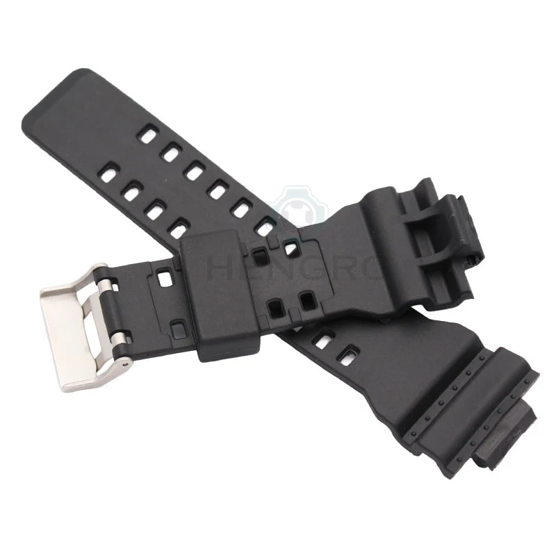 16mm PU Watch Band Strap Replacement Black Waterproof Watchbands Accessories For GA-110 / GA-100 / GA-120 / GA-200