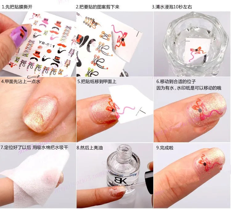 Inkjet Water Slide Decal Transfer Paper A4 Size Nail Decal Transparent Color Printing Paper Inkjet Waterslide Decal Paper Free