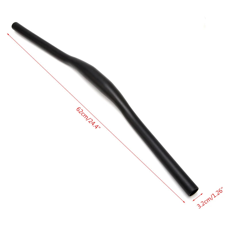 31.8x620mm Aluminum Alloy Handlebar Straight MTB Riser Flat Handle Bar