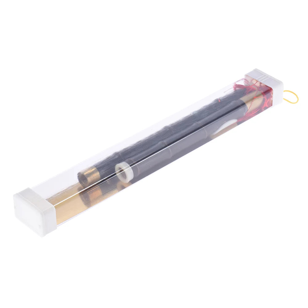 Transverse Flute Pipe Detchable Natural Black Bamboo Bawu Ba Wu Musical Instrument in G Key for Beginner Music Lovers as Gift