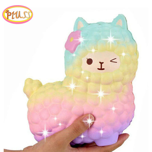Jumbo Sheep Alpaca Squishy Cute Galaxy Slow Rising Animal Squish Wholesale Exquisite Kids Gift