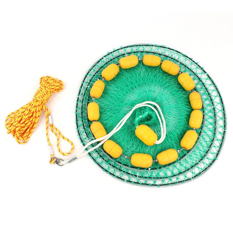 3-layer Outdoor Collapsible Fishing Net Buoyancy Live Bait Keep Fish Cage Gear Fishing Accessories
