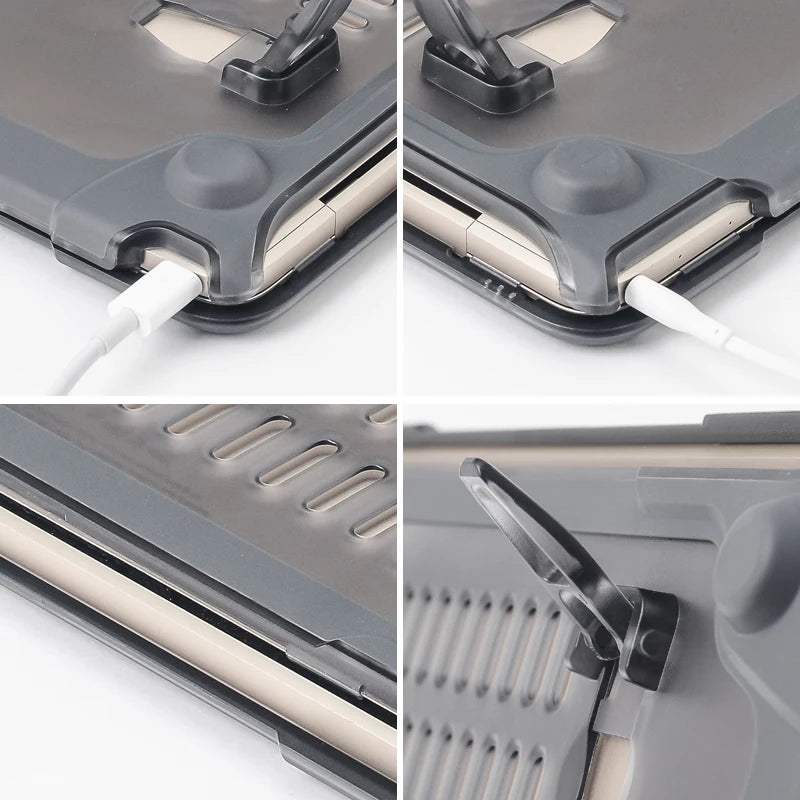 Stand Laptop Case for Macbook Air 13 Case M3 Air 15.3 inch cover For Macbook Pro 13 Case M2 M1 Pro 14 Macbook Pro 16 Case