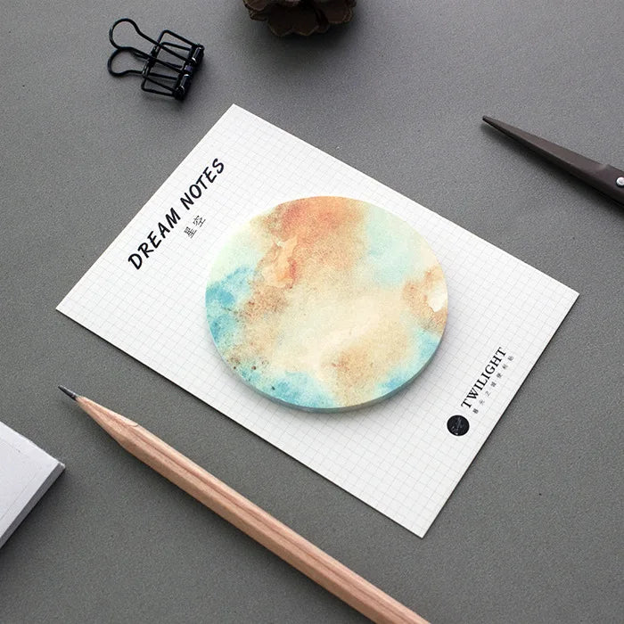 Creative Natural Dream planet Series Self-Adhesive Memo Pad N Times Sticky Notes Bookmark School Office Supply