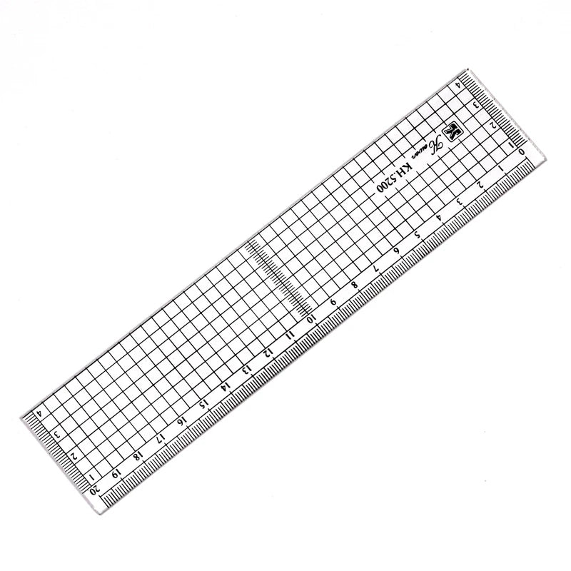 Transparent Ruler Board 20 30 50cm Students Writing Desk Pad PVC Grid Sewing Cutting Mats Drawing Clipboard Measuring Supplies