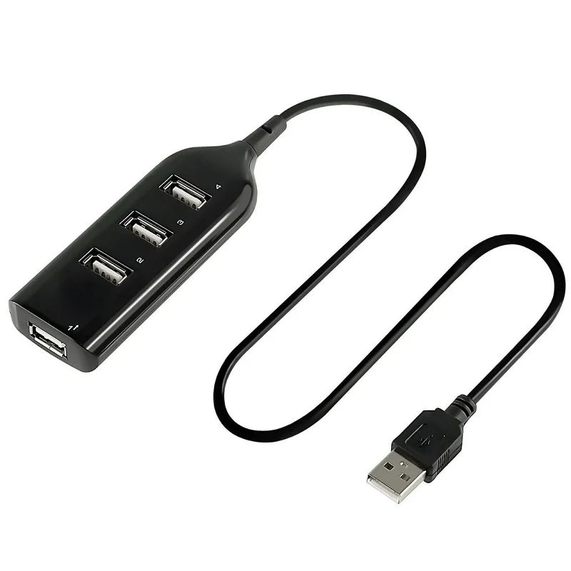 New Hi-Speed Hub Adapter USB Hub Mini USB 2.0 4-Port Splitter For PC Laptop Notebook Receiver Computer Peripherals Accessories