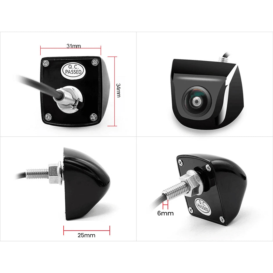 Greenyi 3 Glass Lens Rotation Parking Camera Front Side Rear View Camera For LCD TFT Parking Monitor Can Change Parking Line