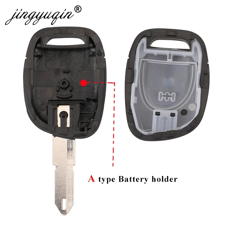 jingyuqin Remote NE73 Blade Key Shell Cover Case For RENAULT Twingo Clio Kangoo Master Simbol 1 Button NO Chip Key Fob Case