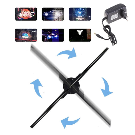 3D Hologram Fan Advertising Display Projector 224 LED Beads Easily Control Floating Art Decorative Holo Graphic Dropship