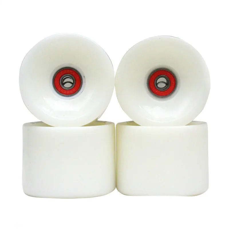 New Arrival Soft Skateboard Wheels PU 70MM Longboard Wheels Durable Super Cruiser Wheels Road Longboard ABEC-9 Bearings