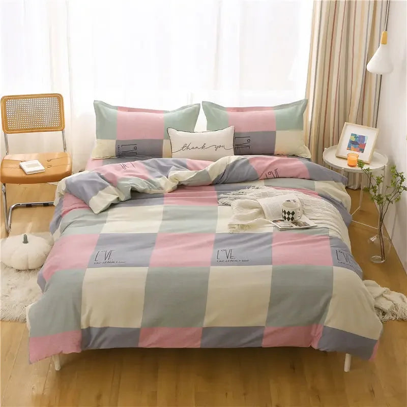 High End Bed Sheets Comfortable and Lightweight Duvet Cover Suitable for All Skin Types Male Female Students in All Seasons