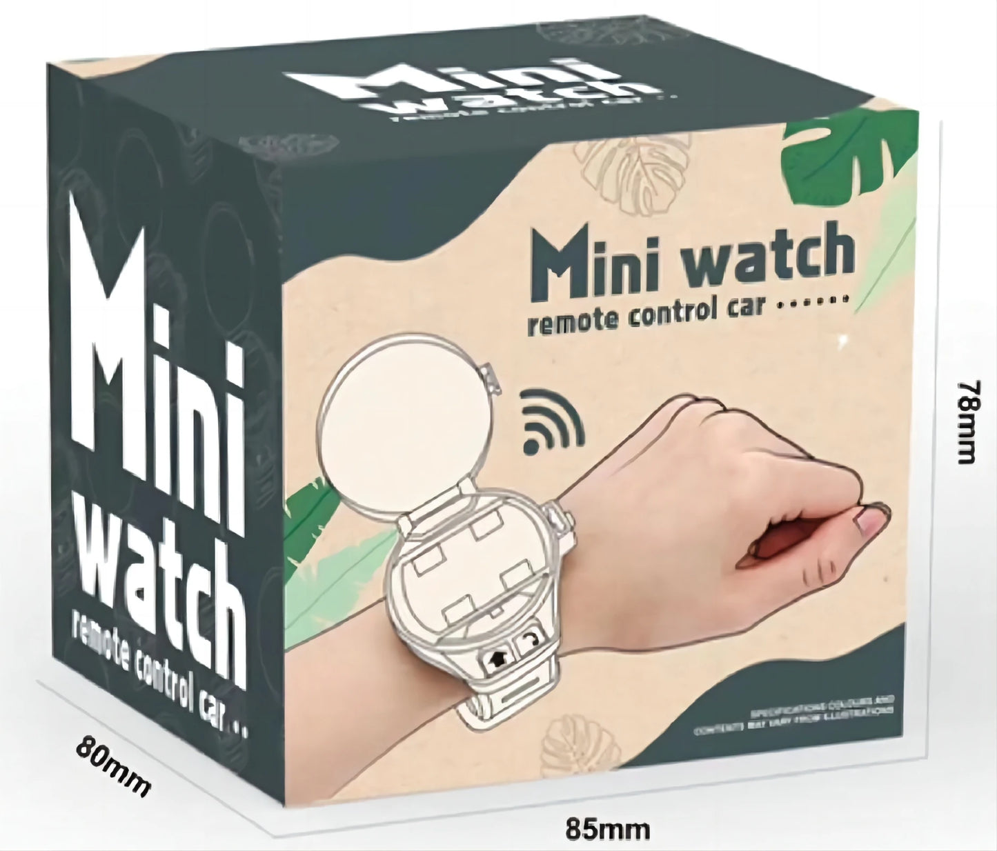 2.4G Children's Mini Watch Remote Control Car Toy Novelty RC Car Toy Cartoon Portable USB Charging Watch Car Kid Birthday Gift