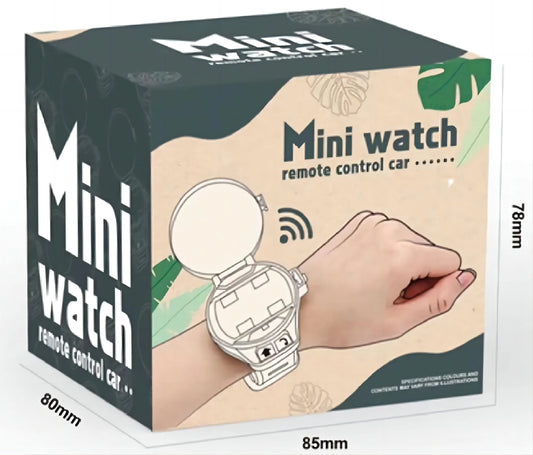 2.4G Children's Mini Watch Remote Control Car Toy Novelty RC Car Toy Cartoon Portable USB Charging Watch Car Kid Birthday Gift