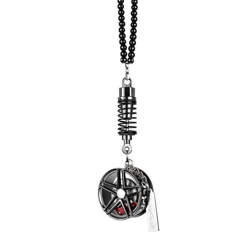 Creative Wheel Hub Brake Shock Absorber Car Pendant Up-market Customization Car Interior Ornaments Accessories