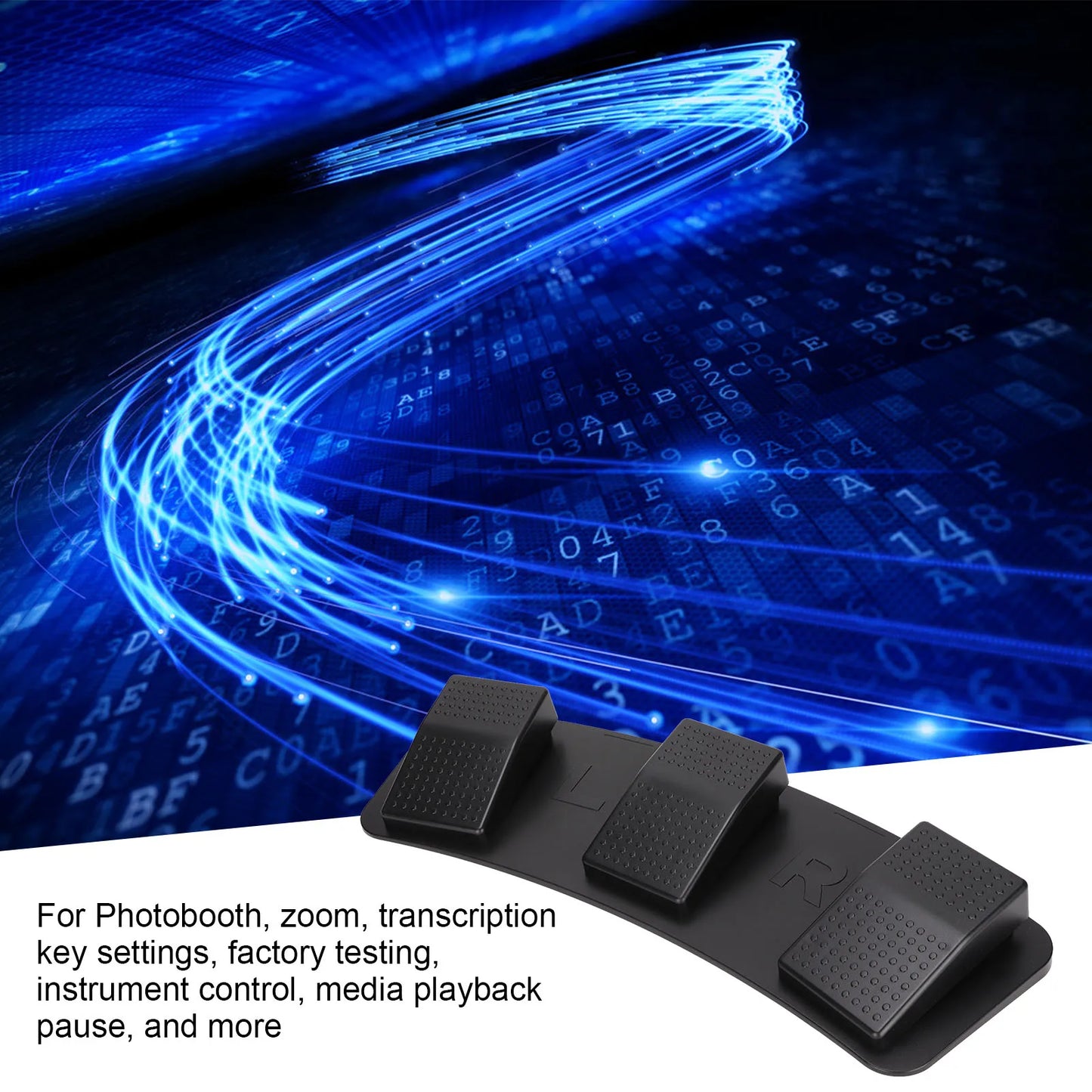 USB Triple Foot Pedal  ABS USB Triple Foot Switch Pedal Little Resistance for Zooming for Factory testing for