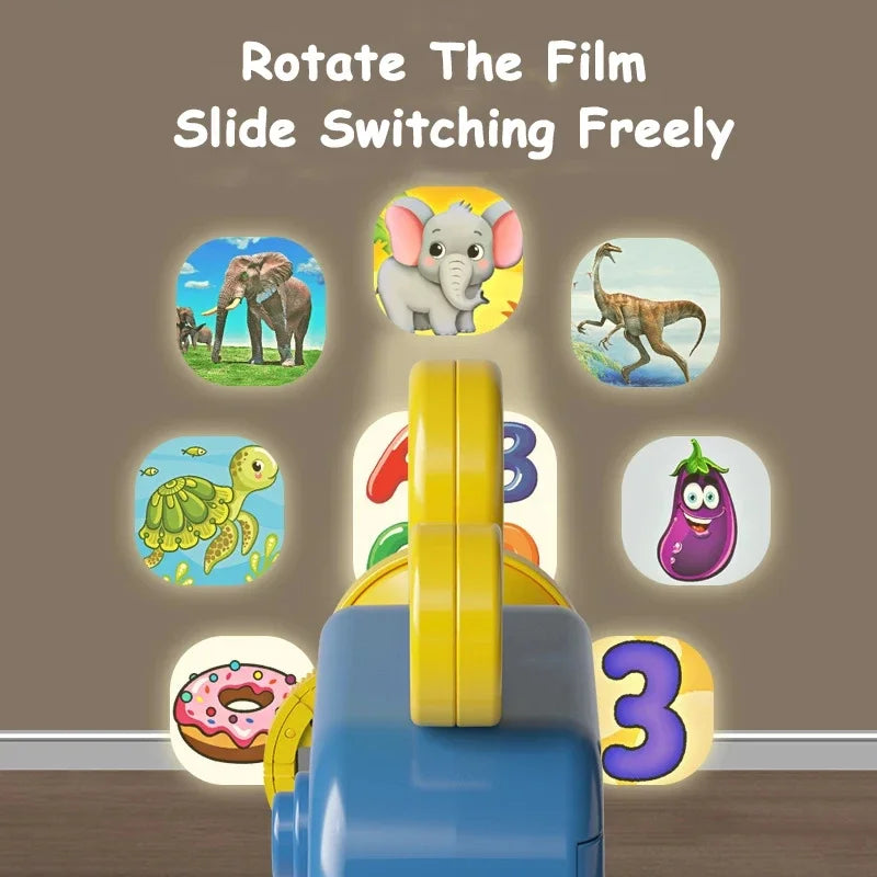 Projection Flashlight, 80Patterns, Early Education, Puzzle,  Development Toys, Cartoon, Projector Torch, Baby Toy, Luminous Toys